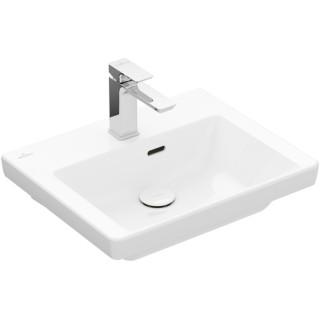 Wandwaschtisch Villeroy & Boch Subway 3.0, 55x44cm, z Überlauf, otwór na armaturę, Weiss Alpin