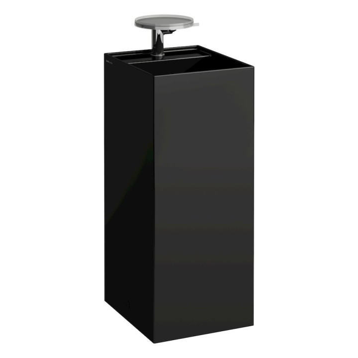 Waschtisch freistehend Laufen Kartell by Laufen, 43,5x37,5cm, ukryty Abfluss, ohne Überlauf, Hahnloch, weiß