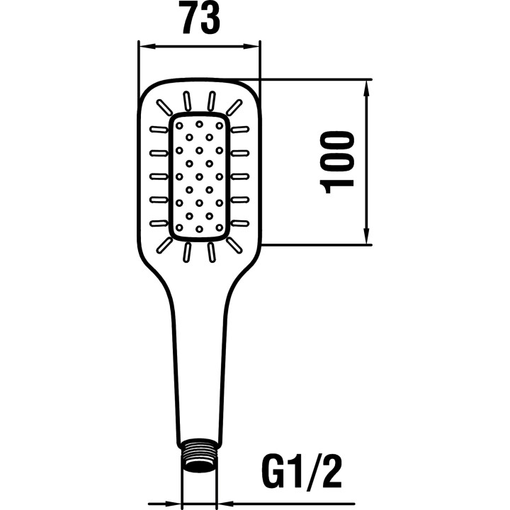 Handbrause Laufen MyCity100, jeden rodzaj strumienia, Chrom