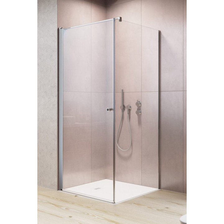 Duschkabine halbrund Radaway Eos PDD I, Teil rechts, 100cm, Glas transparent, profil Chrom
