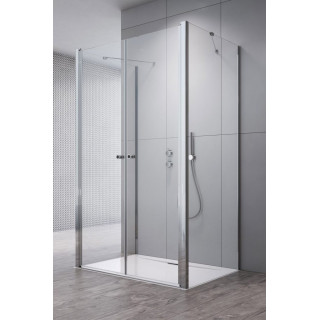 Tür Kabine prysznicowej Radaway Eos DWD+S, 80cm, 2-flügelig, Glas transparent, profil Chrom