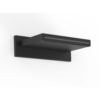 Natrysk zur Wandmontage Tres, mit Kaskade, 152x200mm, rostfreier Stahl, schwarz matt