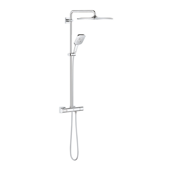 Duschsystem Grohe Rainshower SmartActive 310, Aufputz-, Armatur thermostatisch, 2 wyjścia wody, Chrom