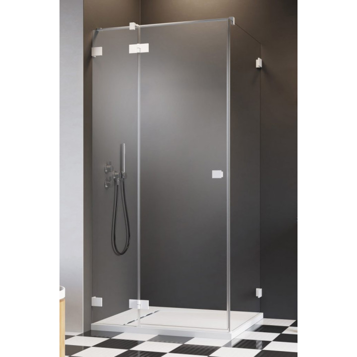 Teil rechts Kabine Radaway Essenza Pro Black PDD, 1000x2000mm, Glas transparent, golden profil