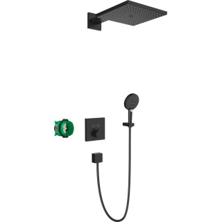 Duschsystem Hansgrohe Raindance E, Unterputz, Armattur thermostatisch ShowerSelect, 2 wyjścia wody, schwarz matt
