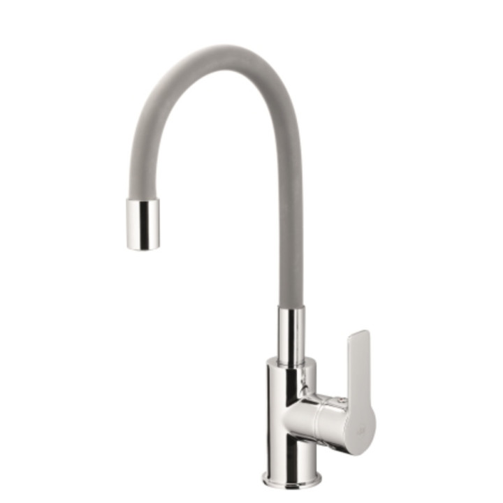 Waschtischarmatur KFA Tanzanit, stehend, Höhe 154mm, korek kilk-klak, Chrom