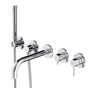 Armatur 3-wyjściowa GoClick, Omnires GC Unterputz, Dusche 1-funkcyjny - Chrom