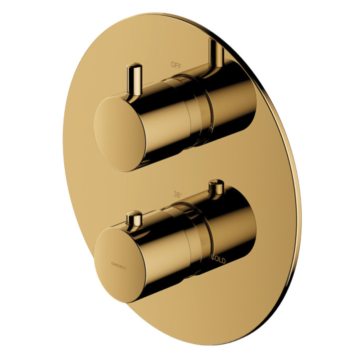 Thermostatisch Armatur prysznicowo-Badewannen- Omnires Y, Unterputz, element Aufputz-, Chrom