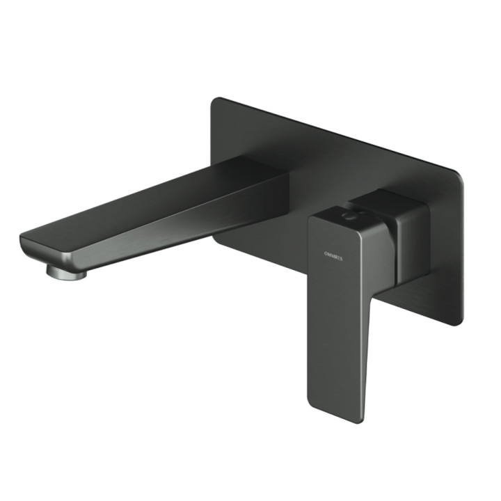 Waschtischarmatur Omnires Parma, Höhe 27,3cm, grafit
