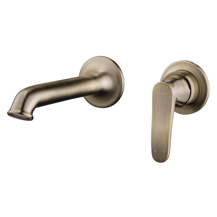 Waschtischarmatur Omnires Art Deco, Unterputz, Auslauf, 160mm, mit 2-Anschlüssen, Chrom