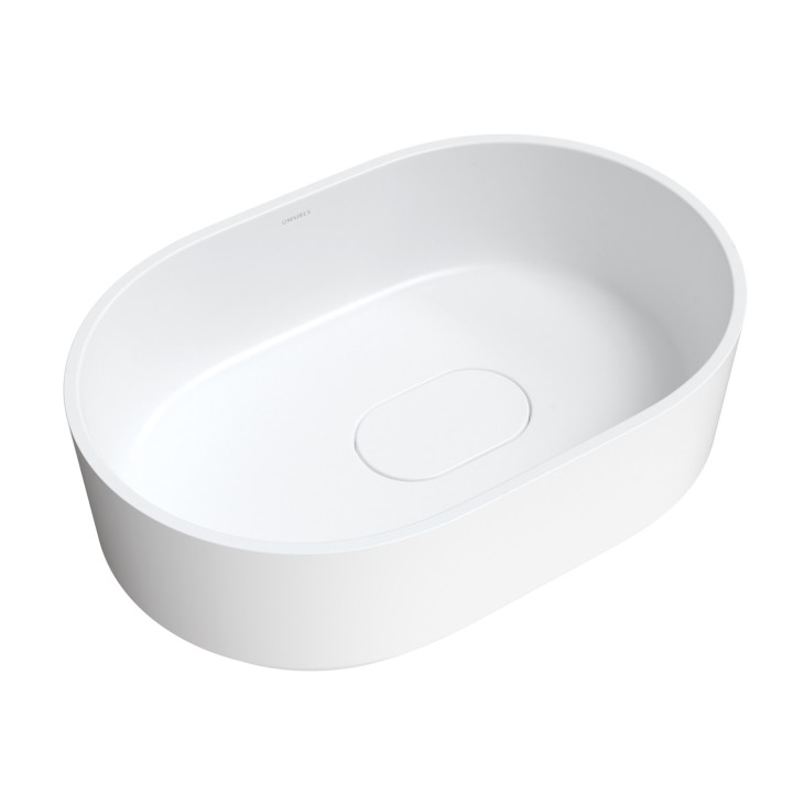 Aufsatzwaschtisch Omnires Cadence M+, 62x42cm, ohne Überlauf, weiß Glanz
