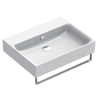 Wandwaschtisch Catalano New Premium, 80x47cm, z Überlauf, ohne Hahnloch, weiß Glanz