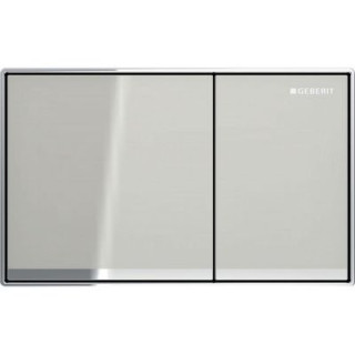 Betätigungstaste uruchamiający Geberit Omega Typ 70 gebürsteter Stahl, 112 x 50 mm, zdalny, 2 zakresy, meblowy