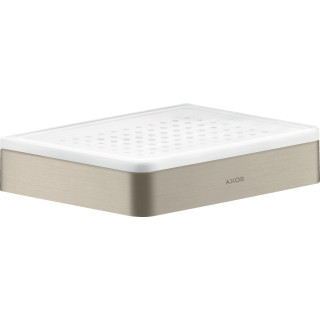 Zahnputzbecher zum Zähneputzen Axor Universal, Nickel gebürstet