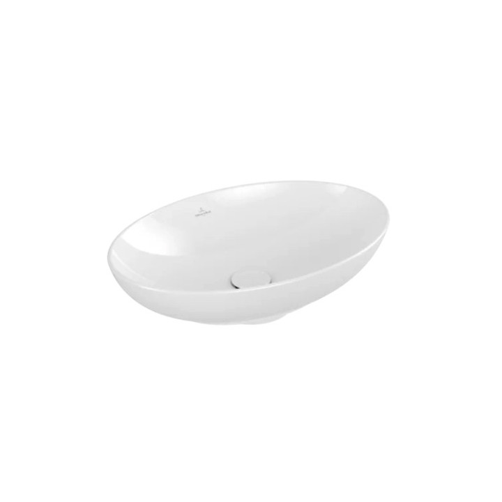 Aufsatzwaschtisch Villeroy & Boch Loop & Friends, 56x38cm, z Überlauf, Ebony CeramicPlus