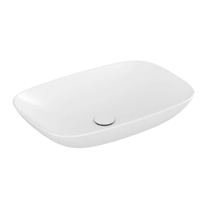 Aufsatzwaschtisch Villeroy & Boch Loop & Friends, 62x42cm, z Überlauf, Weiss Alpin CeramicPlus