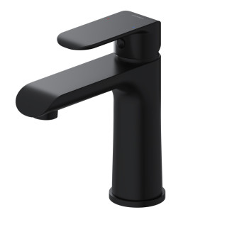 Waschtischarmattur Omnires Sacramento, stehend, Höhe 279mm, schwarz matt