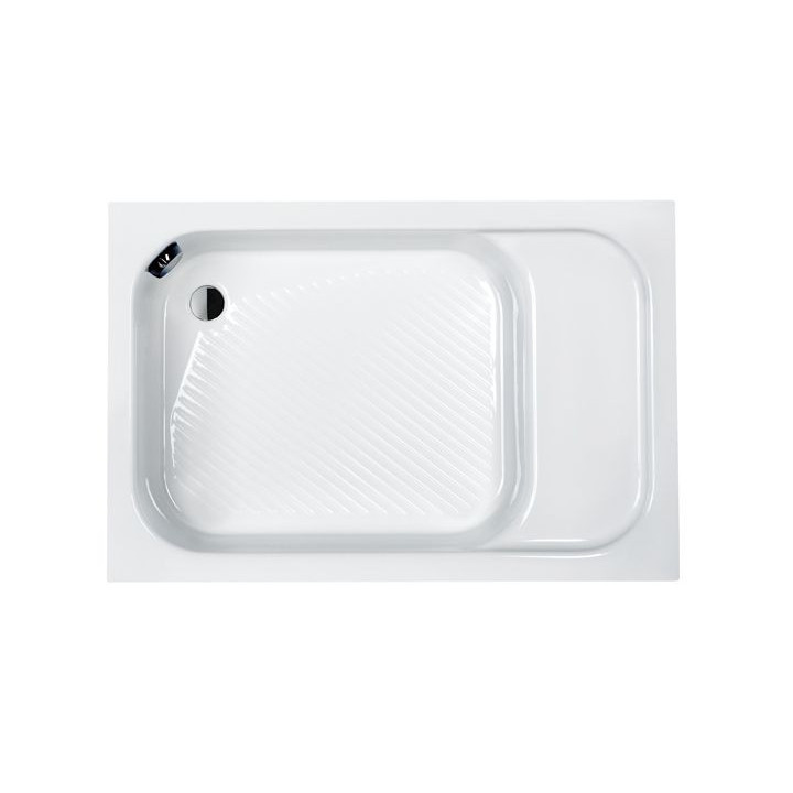 Duschwanne rechteckig Sanplast Classic B/CL 80x120x15+STB biew, 80x120cm, Acryl-, weiß