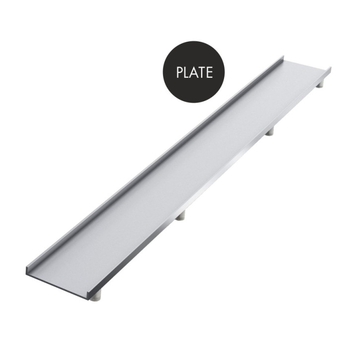 Ablaufrinne Shedpol Base-Low, 70cm, maskownica Plate do wypełnienia płytkami, aluminium