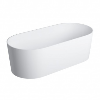 Omnires Badewanne freistehend, 160 x 75 cm weiß matt