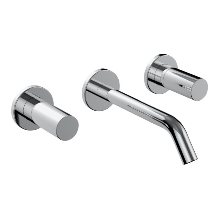 Armatur für Wanne und Dusche Laufen Kartell by Laufen, Wannen- 5-mit Anschlüssen, długość wylewki 175 mm, bez rozety - Chrom