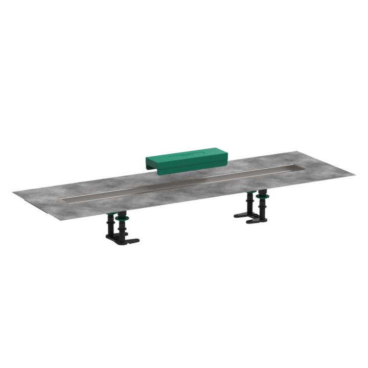 Ablaufrinne Hansgrohe RainDrain Match, 70 cm, mit Gestell o regulowanej wysokości - Chrom