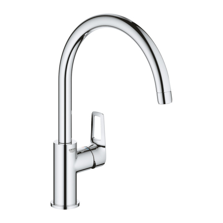 Spültischarmatur Grohe BauLoop, stehend, Höhe 332mm, obrotowa Auslauf, Chrom