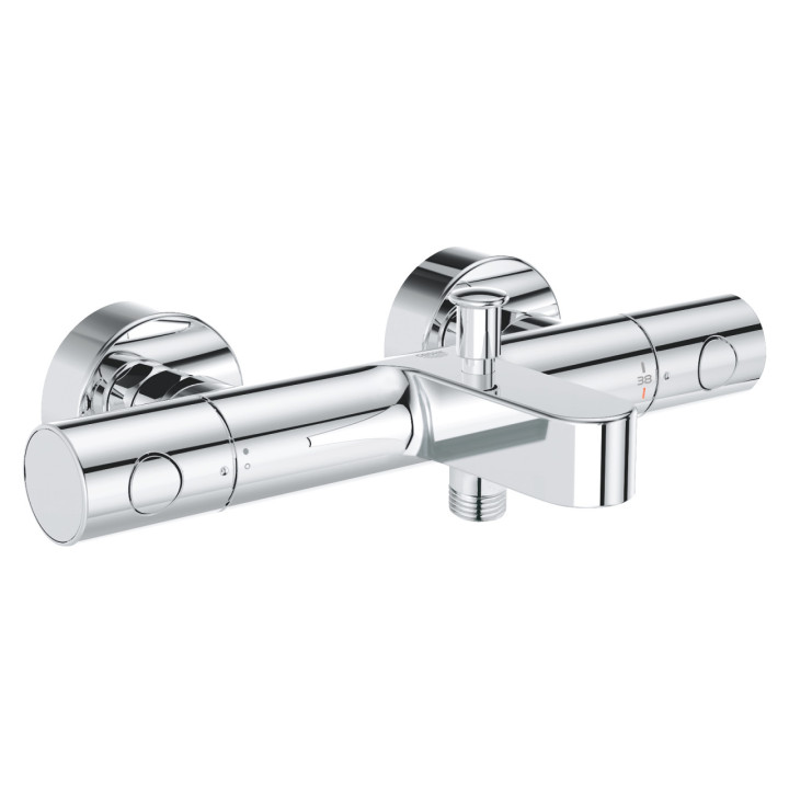 PYTAJ O RABAT ! Wannenbatterie Grohe Grohtherm, thermostatisch, 800 zur Wandmontage, szer. 30,4 cm, Chrom