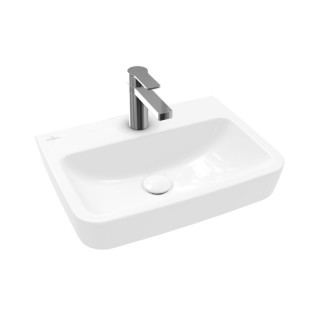 Wandwaschtisch Villeroy & Boch O.novo, 50x37cm, z Überlauf, Hahnloch, Weiss Alpin
