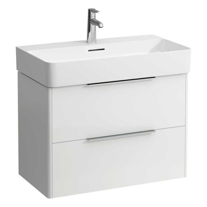 Schrank Unterbau- Lufen Base, 735x390mm, dwie szuflady, dla umywalki 810285, Set organizerów, weiß matt