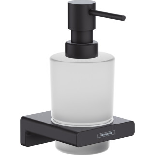 Halter einzeln Hansgrohe AddStoris, zur Wandmontage, schwarz matt