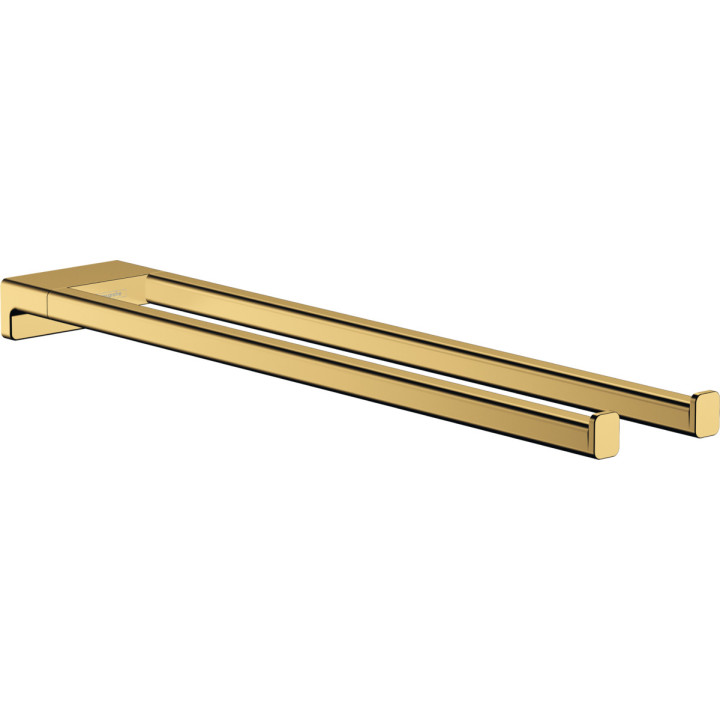 Doppelt Handtuchhalter Hansgrohe AddStoris, zur Wandmontage, 648mm, golden optyczny poliert