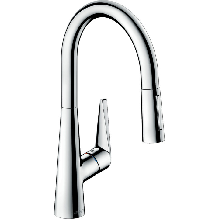 Küchenarmatur Hansgrohe Talis M54, Einhebel-, Höhe 435mm, herausziehbarer Auslauf, 1jet, sBox, Chrom