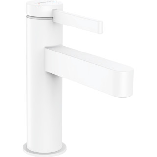 Waschtischarmattur Hansgrohe Finoris, stehend, Einhebel-, 100 Mit Ablauf-Set Push-Open, schwarz matt