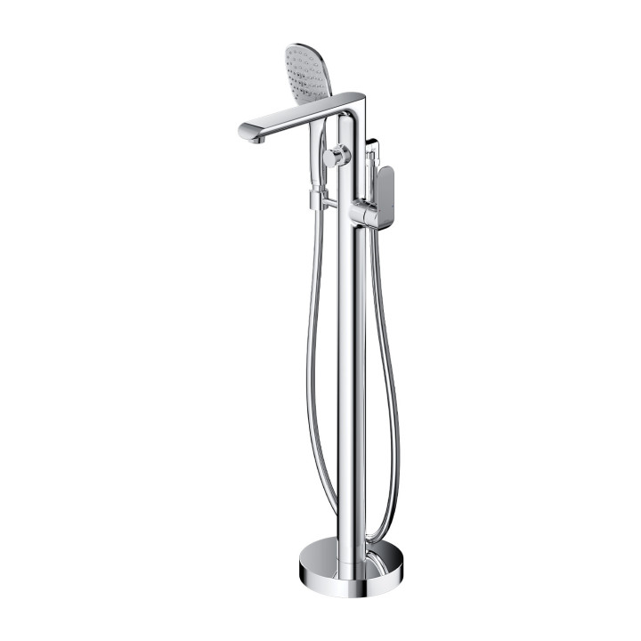 Wannenarmatur mit 4 anschlüssen Omnires Sacramento, stehend, 2 wyjścia wody, Auslauf 180mm, Chrom