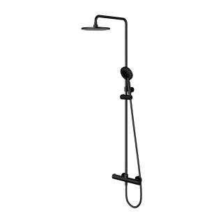Thermostatisch Dusch-Set Omnires Y, Aufputz-, 2 wyjścia wody, schwarz matt
