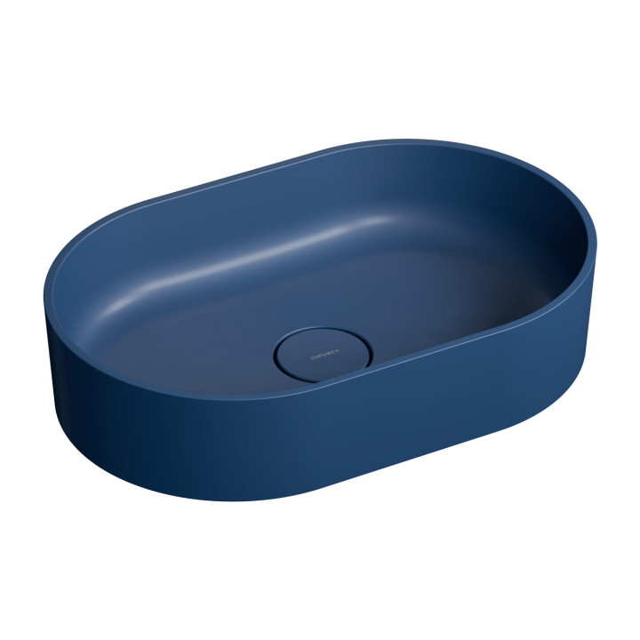 Aufsatzwaschtisch Omnires Shell M+, 60x35cm, ohne Überlauf, weiß Glanz