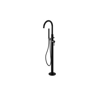 Wannenarmatur freistehend Kohlman Roxin Black, Höhe 1155mm, Dusch-Set, schwarz