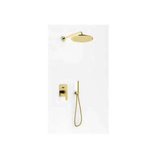 Unterputz Dusch-Set Kohlman Experience Gray, mit Kopfbrause okrągłą 25cm, szczotkowany grafit
