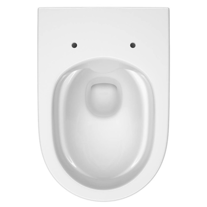 Wc-sitz Cersanit Larga Oval Slim Wrap, mit Softclosing, szybkie wypinanie, weiß