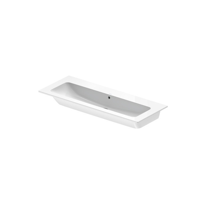 Waschtisch mit unterschrank Duravit ME by Starck, 123x49, z Überlauf, ohne Hahnloch, weiß