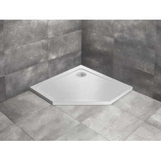 Duschwanne rechteckig Radaway Doros F, 140x80cm, Acryl-, stone white