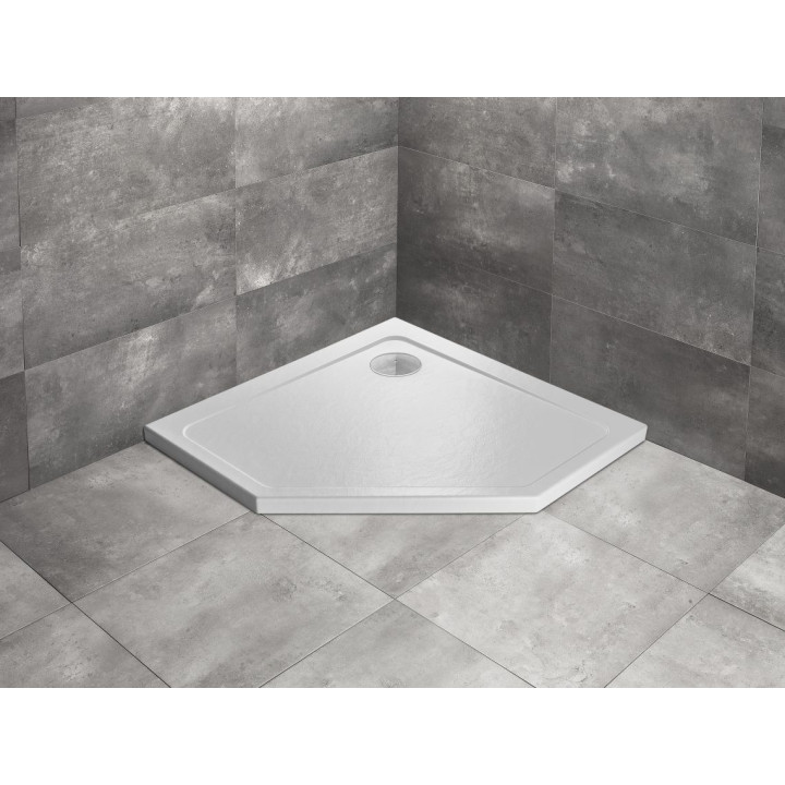 Duschwanne rechteckig Radaway Doros F, 140x80cm, Acryl-, stone white