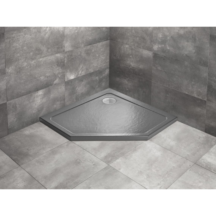 Duschwanne rechteckig Radaway Doros F, 140x80cm, Acryl-, stone white