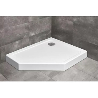 Duschwanne prawy Radaway DOROS PT E Compact, weiß