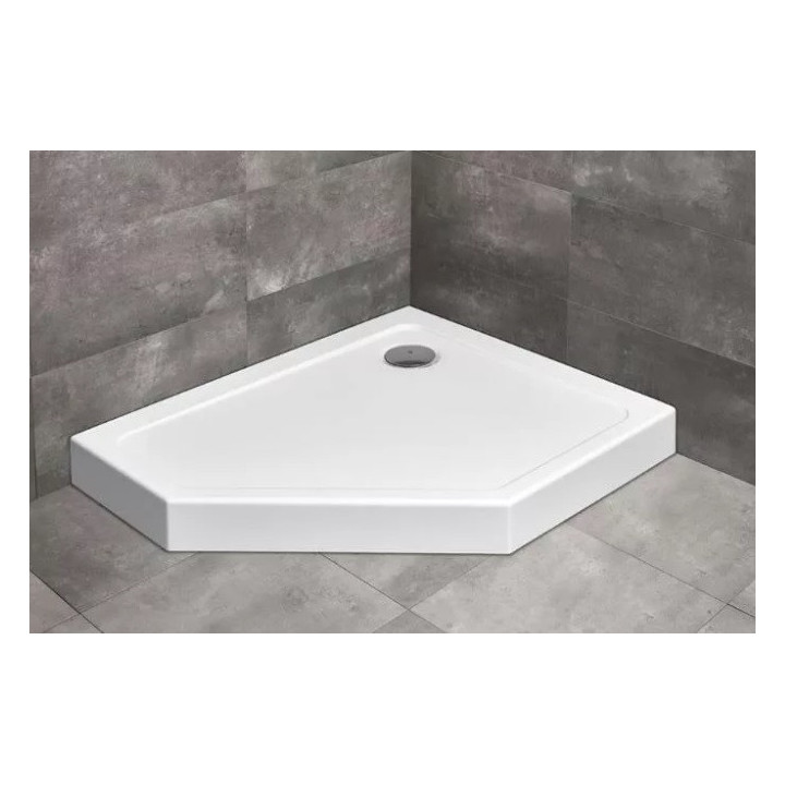 Duschwanne prawy Radaway DOROS PT E Compact, weiß