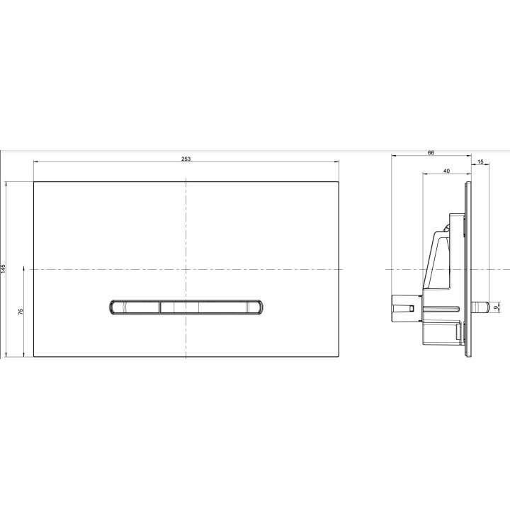Spültaste Villeroy & Boch ViConnect, 260x150mm, weiß