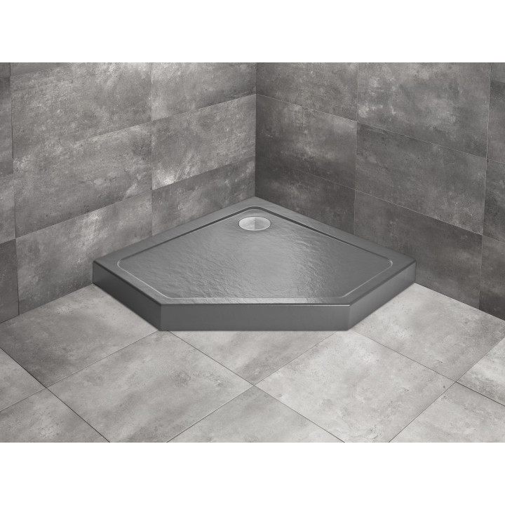 Duschwanne rechteckig Radaway Doros F Compact, 140x80cm, Acryl-, stone weiß