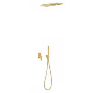 Dusch-set Tres Loft Colors, mit Unterputzarmatur, golden matt