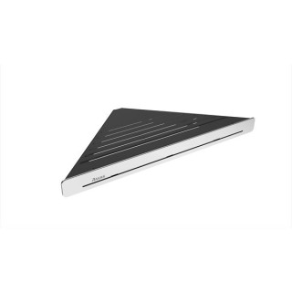 Ablage Ravak Slim C, Eck- schwarz/Chrom